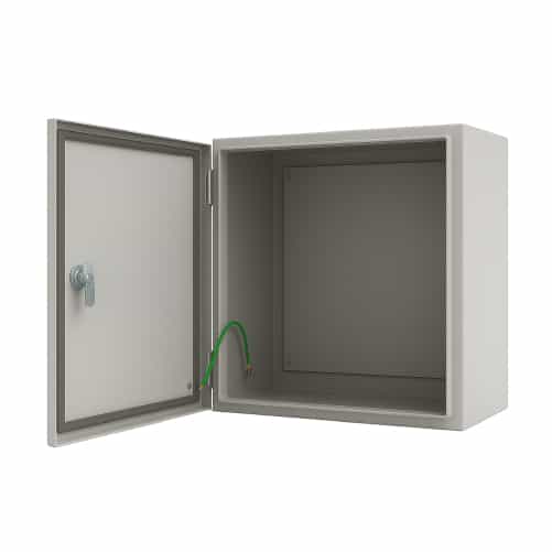 TABLERO METALICO ADOSABLE HERMETICO C/PLACA DE ACERO IP66 600X400X250MM