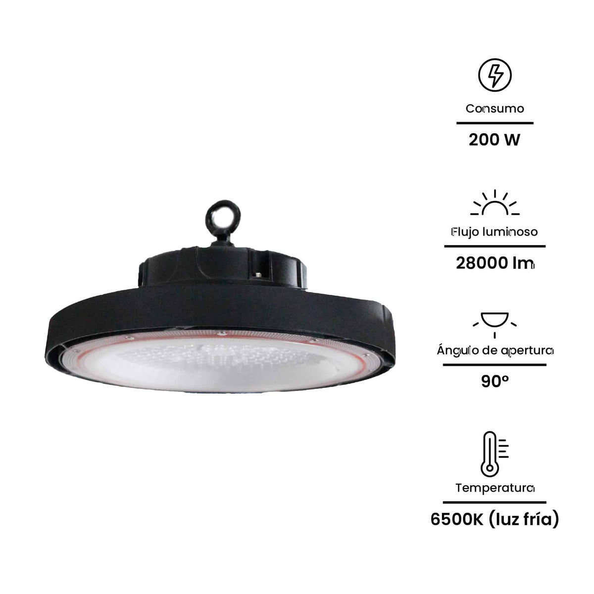 HIGHBAY LED 200W, 28000lm, IP65 IK08, 6500K  100-265VAC; Modelo: NVHB