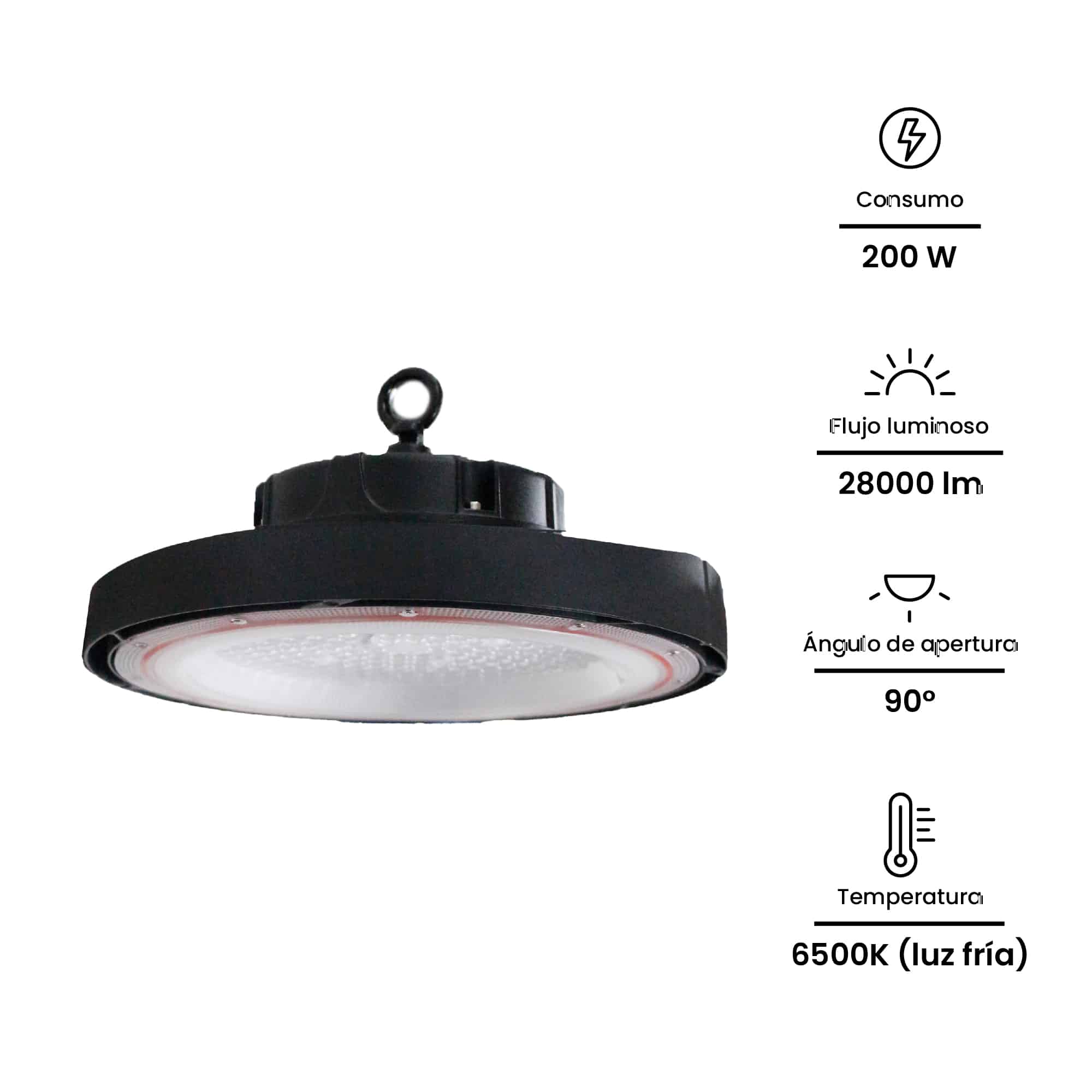 HIGHBAY LED 200W, 28000lm, IP65 IK08, 6500K  100-265VAC; Modelo: NVHB