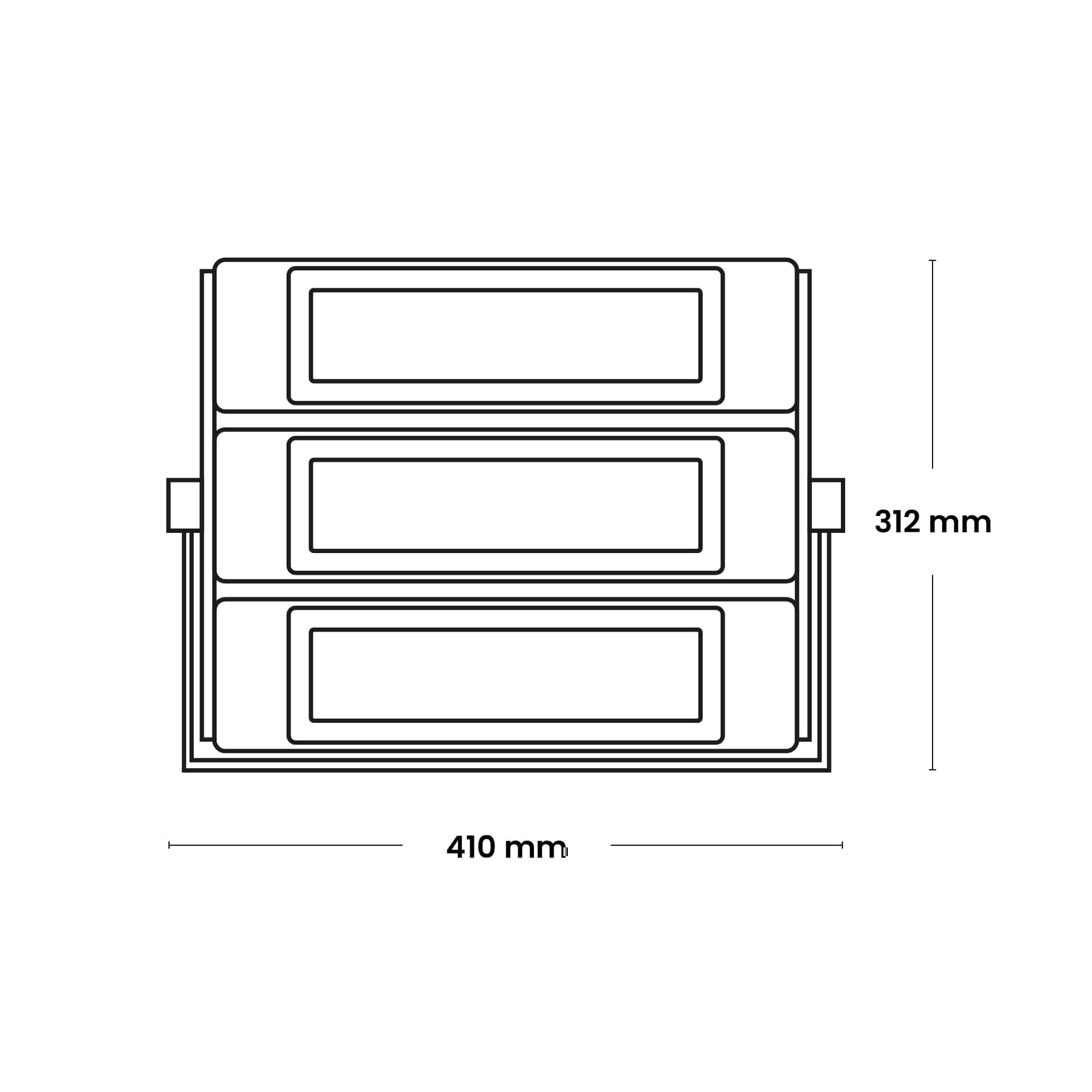 REFLECTOR LED HIGH POWER 300W,42000lm, IP66 IK08, 6500K 100-277VAC; Modelo: NVHP