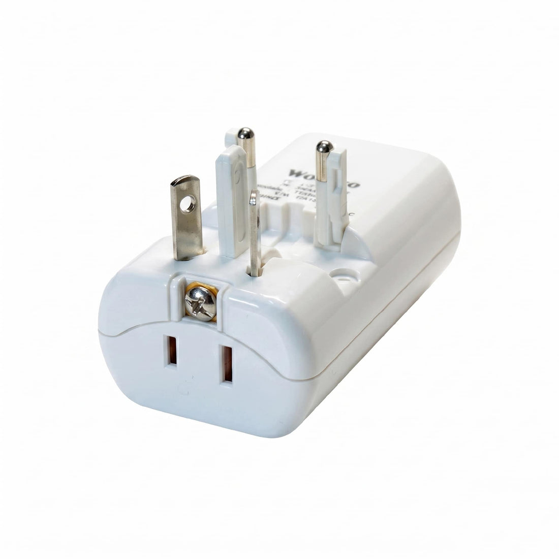ADAPTADOR MULTIPLE (PINES INTERCAMBIABLES) 5V 3A ENTRADAS TIPO A+C COLOR BLANCO