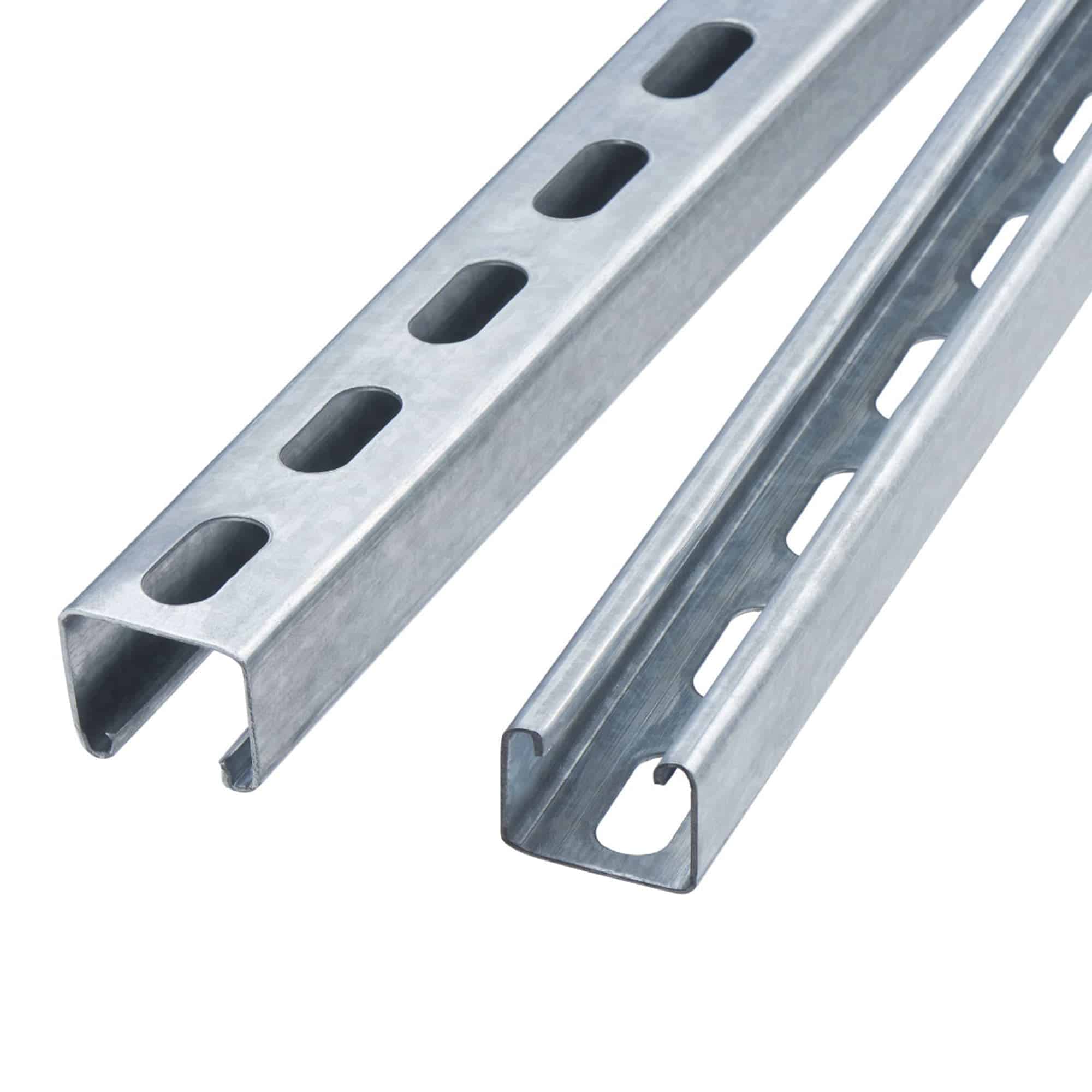 RIEL STRUT 41MMX41MM RANURADO 3MTS ACERO GALVANIZADO EN CALIENTE, FORM "A", EE: 2.5MM; Modelo: PARA