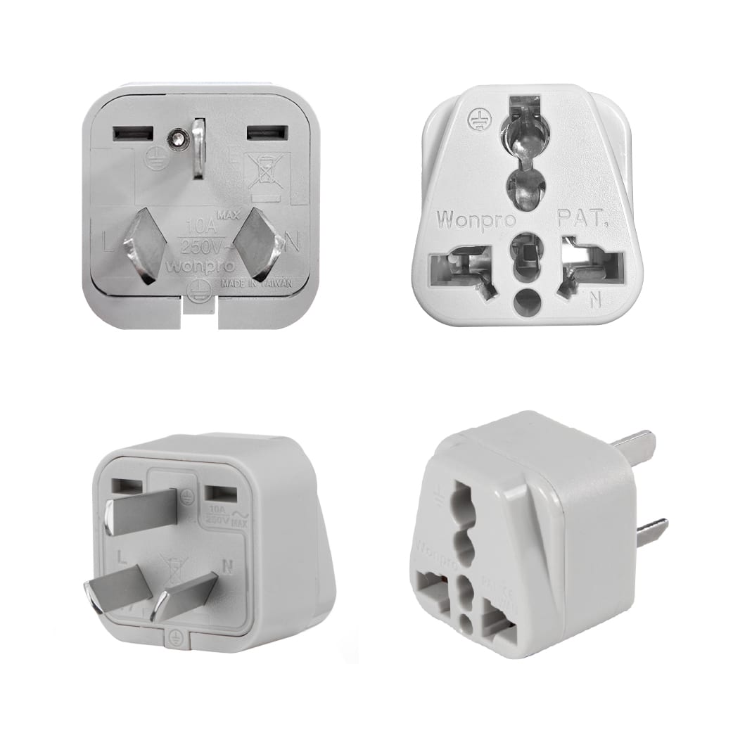 ADAPTADOR UNIVERSAL ESPIGA ARGENTINA 10A 250V COLOR GRIS