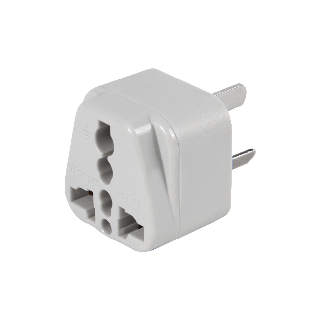 ADAPTADOR UNIVERSAL ESPIGA ARGENTINA 10A 250V COLOR GRIS