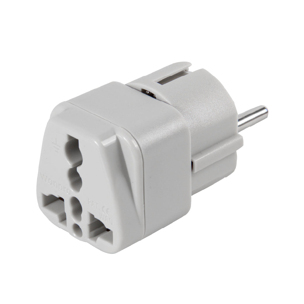 ADAPTADOR UNIVERSAL SCHUKO 10/16A 250V COLOR GRIS