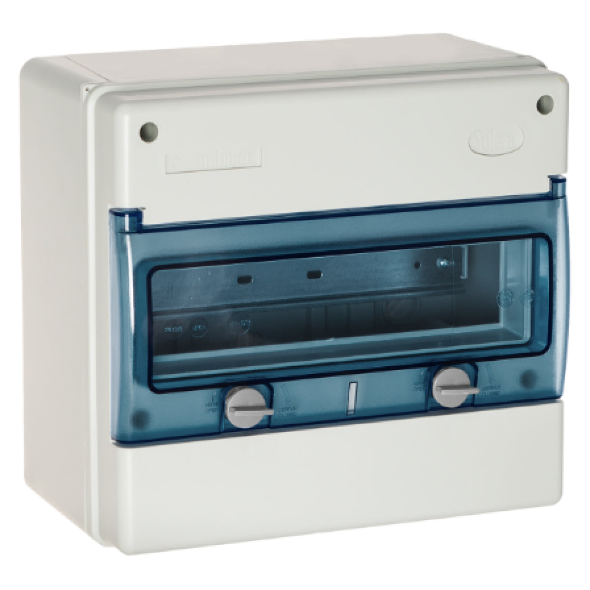 TABLERO ADOSADO TERMOPLÁSTICO 12P IK08 IP65, C/BORNE, 270x250x160mm (no pretoquelado)