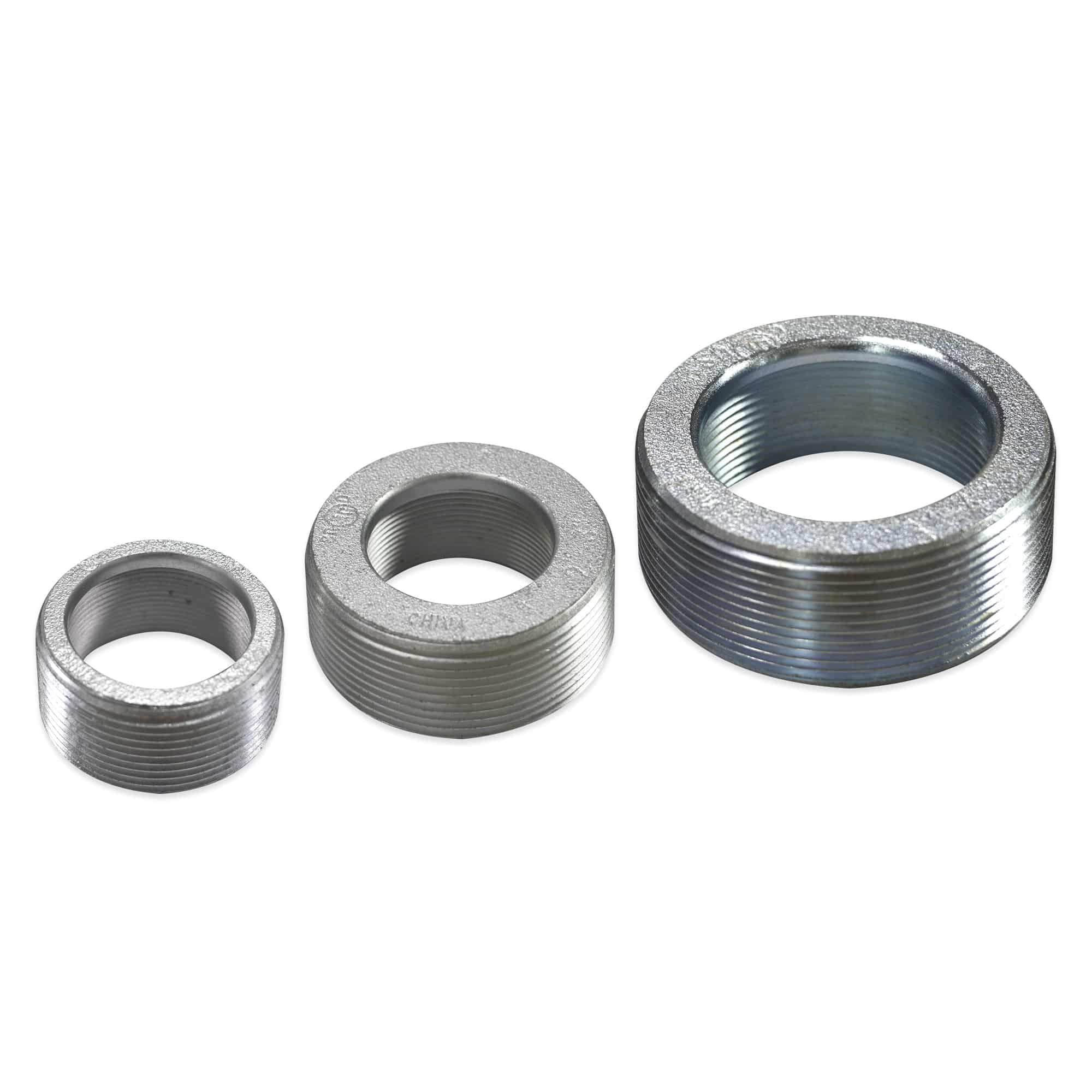 REDUCCIÓN BUSHING 2-1/2" A 2" HIERRO MALEABLE ELECTRO GALVANIZADO CON UL E307843