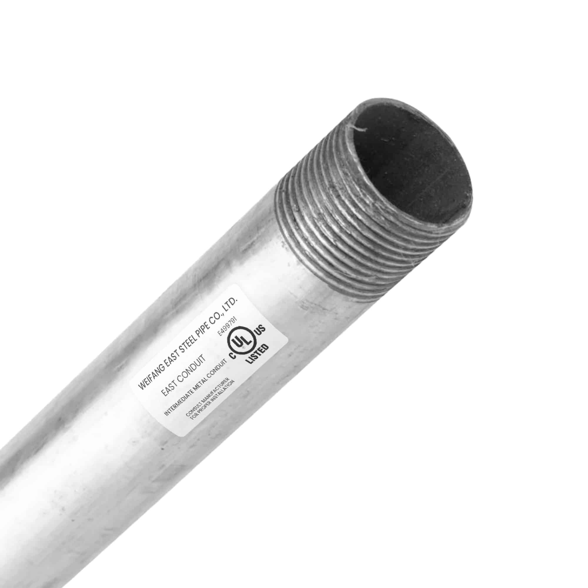 TUBO CONDUIT IMC 1/2" DE 3MTS GALVANIZADO EN CALIENTE CON UL E499791; Modelo: WFG
