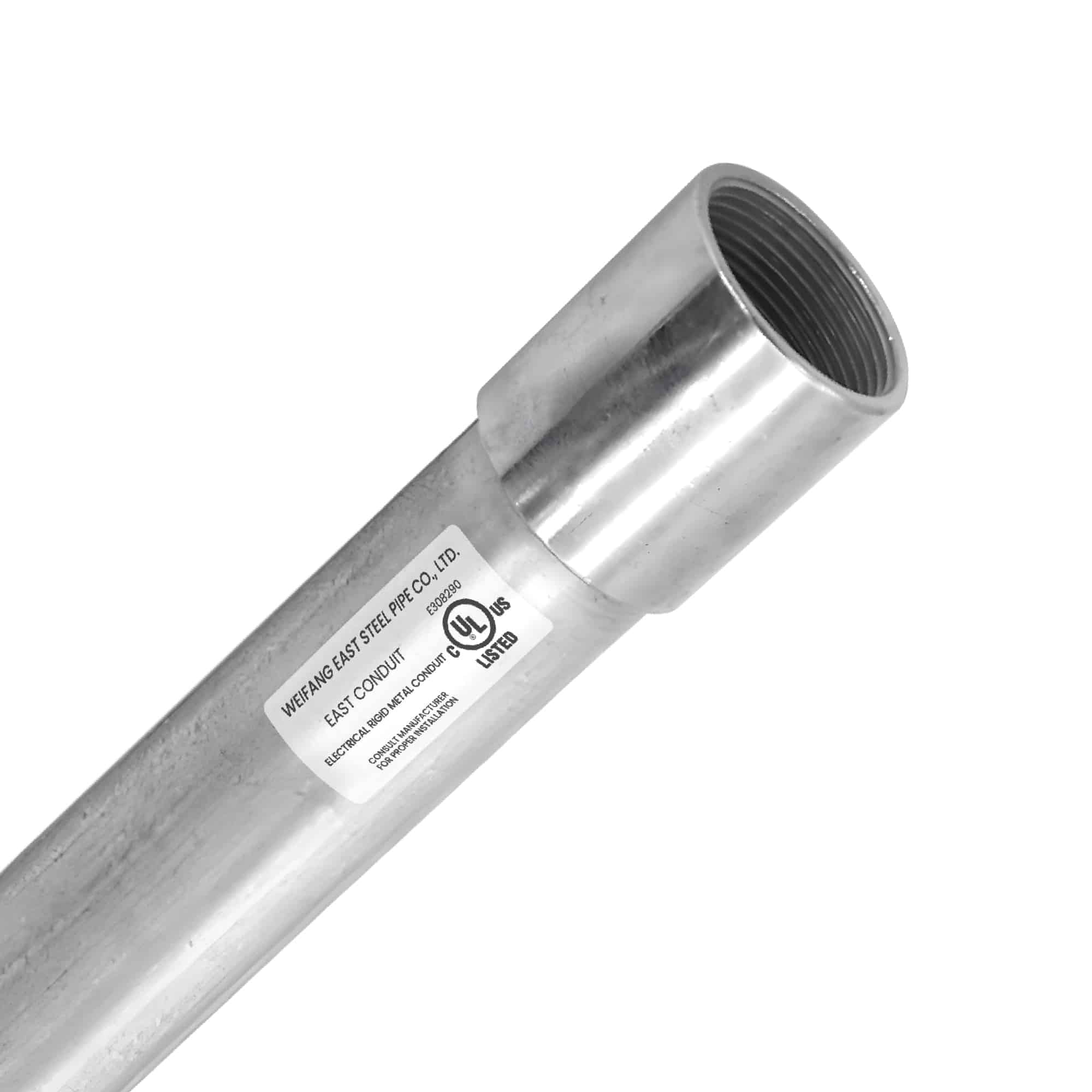 TUBO CONDUIT RIGID 1" DE 3MTS C/UNIÓN GALVANIZADO EN CALIENTE CON UL E308290; Modelo: WFG