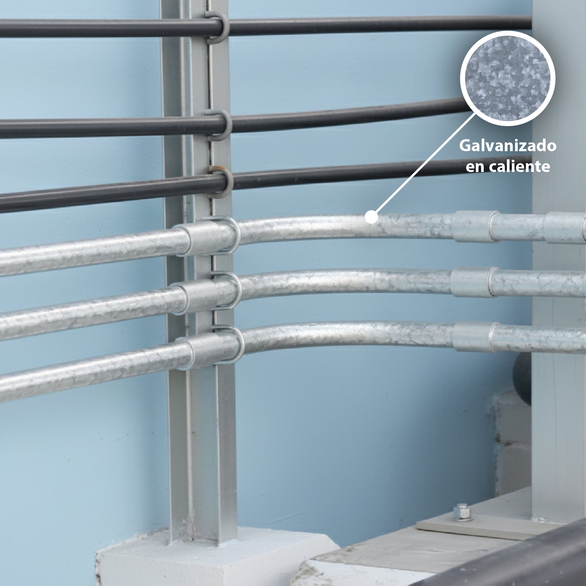 TUBO CONDUIT RIGID 2" DE 3MTS C/UNIÓN GALVANIZADO EN CALIENTE CON UL E308290; Modelo: WFG