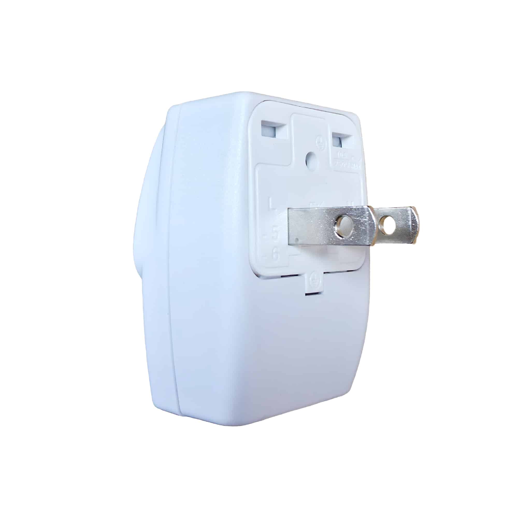 ADAPTADOR MULTIPLE SALIDA 2P (PLANO) 10A 125-250V COLOR BLANCO