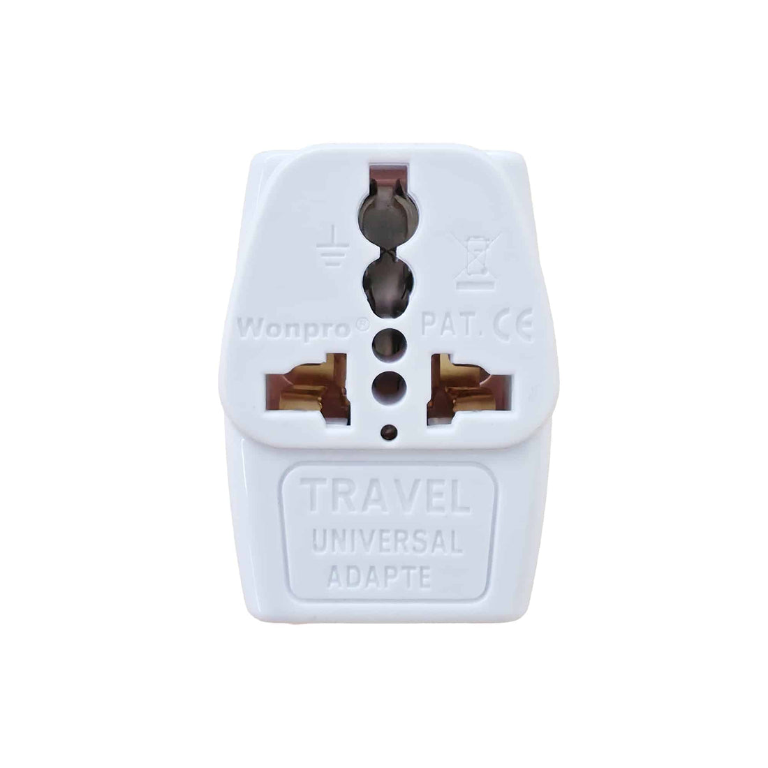 ADAPTADOR MULTIPLE SALIDA 2P (PLANO) 10A 125-250V COLOR BLANCO