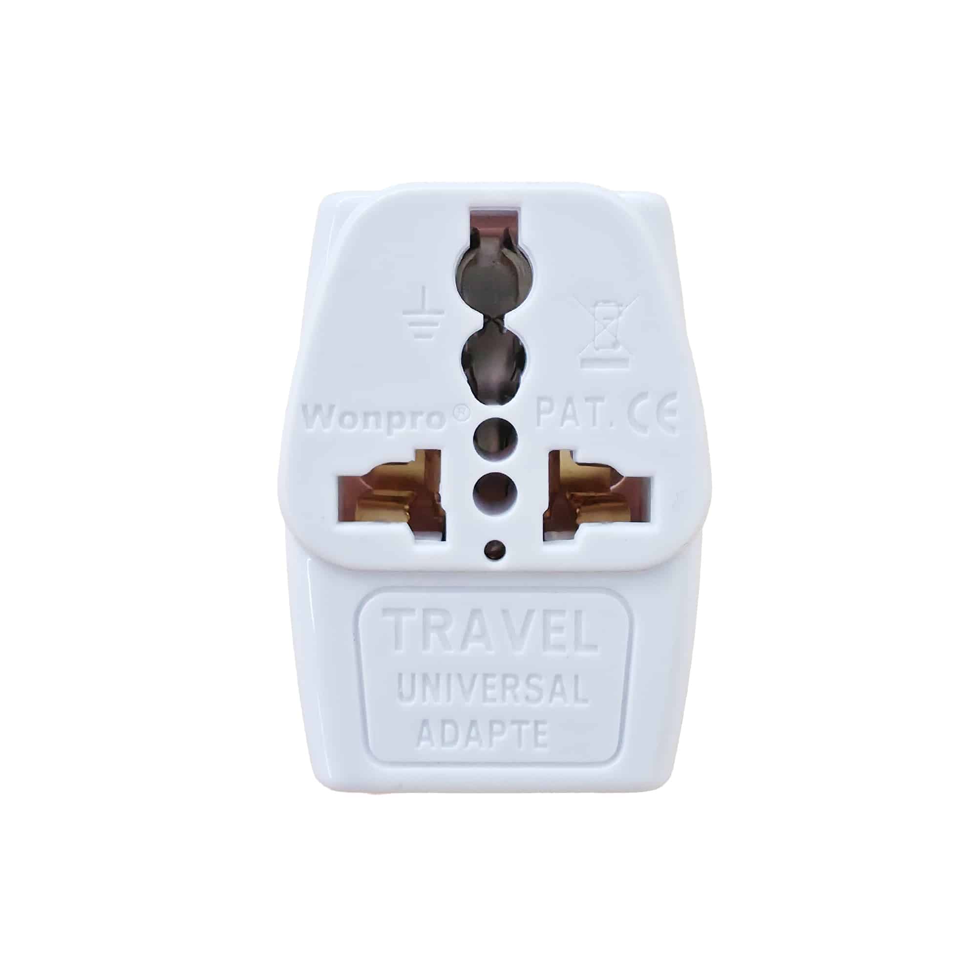 ADAPTADOR MULTIPLE SALIDA 2P (PLANO) 10A 125-250V COLOR BLANCO