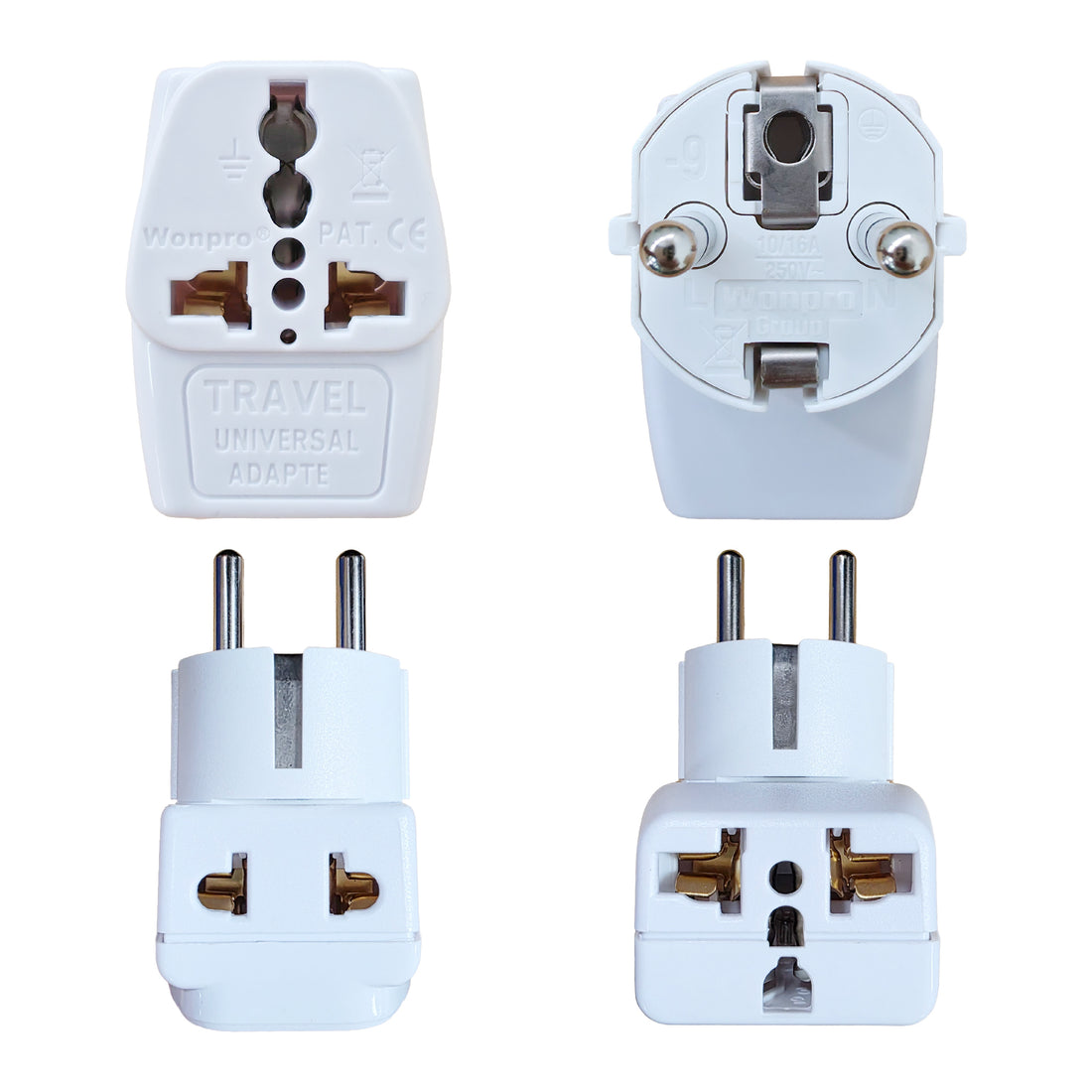 ADAPTADOR MULTIPLE SALIDA SCHUKO 10-16A 250V COLOR BLANCO