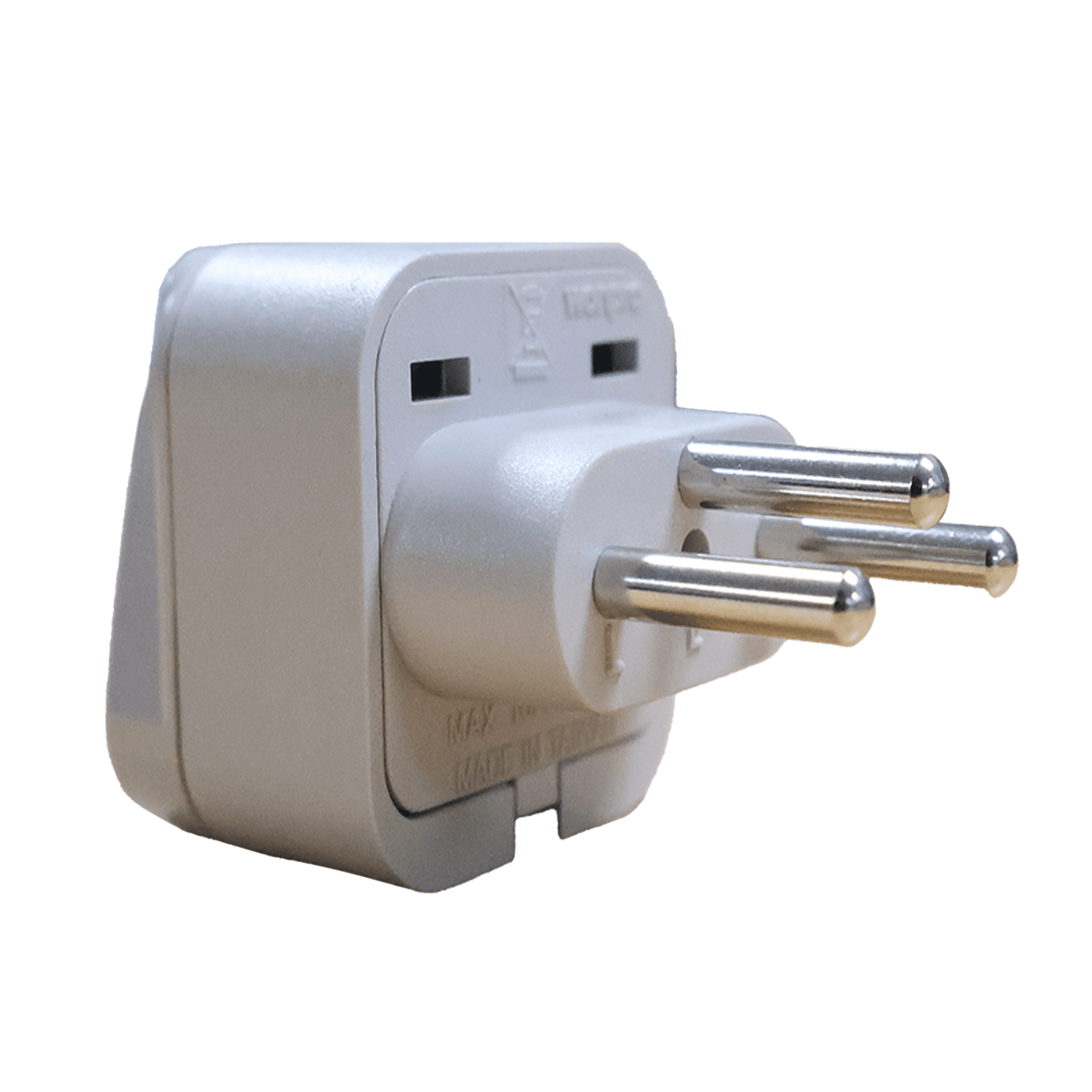 ADAPTADOR UNIVERSAL ESPIGA BRASIL 10A 250V COLOR GRIS