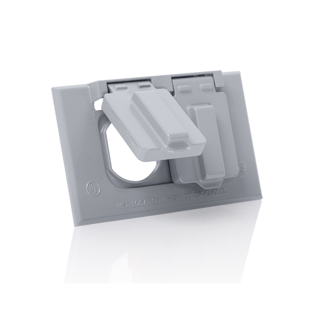 PLACA DOBLE HERMETICA HORIZONTAL ALUMINIO